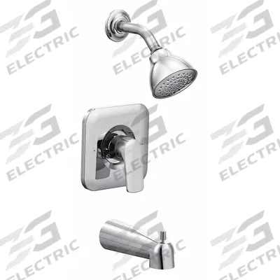 RIZON Tub and Shower Trim Kit: Rizon Posi-Temp T2813, 1.75 gpm Fixed Showerhead Flow Rate - Bathtub Spout & Fixed Showerhead Faucet Combinations