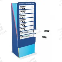 KWIKBOOST Device Charging Locker: (1) Lightning/(1) USB-C per bay, (1) Lightning/(1) USB-C per bay (MPN KB93800). Key specifications — Includes: (1) Lightning; Brand: KWIKBOOST; Features: Custom Graphics.
