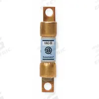 Semiconductor Fuse: KAC Series, Fast-Acting, 30 A, 600 V AC, Non-Indicating (MPN KAC-30). Key specifications — Series: KAC; Brand: BUSSMANN; Voltage Type: AC Only.