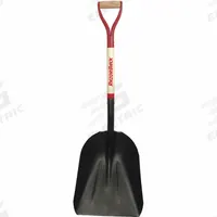 RAZOR-BACK Scoop Shovel: 2 Ribs, Steel, #12 Blade Size, 14 1/4 in Blade Wd, 14 1/2 in Blade Lg (MPN 53121). Key specifications — attr979006: Steel; attr979013: Hardwood; attr979016: Scoop Shovel; attr987921: #12; attr979009: RAZOR-BACK; attr979010: Natural.