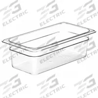 CAMBRO Food Pan: Third Size, Rectangular, 3.8 qt Capacity, NSF Certified, 12 3/4 in Overall Lg (MPN CA34CW135). Key specifications — Brand: CAMBRO; Dishwasher Safe: Yes; NSF Certified: Yes; Product Type: Food Pan; Manufacturer Part Number: CA34CW135.