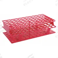 Tube Rack: 2 7/8 in Overall Wd, 10 in Overall Ht, 5 in Overall Lg, Polypropylene, Magenta, Benchtop (MPN HS27552D). Key specifications — Material: Polypropylene; Mounting Location: Benchtop; Color: Magenta; Product Type: Test Tube Rack; Total Holding Capacity: (72) Wells; Brand: HEATHROW SCIENTIFIC.