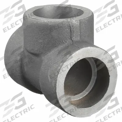 ANVIL Metal Pipe Tee: Tee, Steel, 2 1/2 in x 2 1/2 in x 2 1/2 in - Socket-Weld Extreme-Pressure Pipe Fittings
