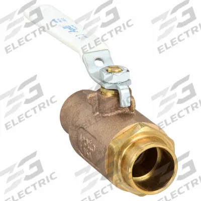 APOLLO Manual Two-Way Ball Valve: 1 in Size, Bronze, Straight, Sweat x Sweat - Bronze Ball Valves