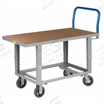 LITTLE GIANT Platform Truck: 2,000 lb, 60 in L x 24 in W x 35 1/2 in H Deck - Work-Height Wooden-Deck Platform Trucks