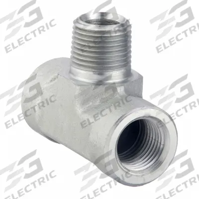PARKER Metal Pipe Tee: Tee, Steel, 1/8 in x 1/8 in x 1/8 in - Hydraulic Threaded Extreme-Pressure Pipe Fittings
