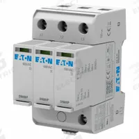 EATON Surge Protection Device: Three Phase, 600V AC Delta, 3 Poles, 3 + Ground Wires, L-G/L-N/N-G (MPN AGDN60030R). Key specifications — Voltage: 600V AC Delta; Number of Wires: 3 Wires + Ground; Modes of Protection: L-G; Max. Continuing Operating Voltage: 600 V AC; Voltage Protection Rating: 1500V (L-L, L-G); Short Circuit Current Rating: 200 kA; Filtering: No; Includes: Alarm Contacts.