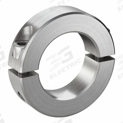 RULAND MANUFACTURING Shaft Collar: 2-Piece, Inch, Round, Clamp-On, 1 5/8 in Bore Dia - Stainless Steel Shaft Collars