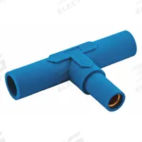 Paralleling Tee: Male-Male-Female, Blue, 600V AC/600V DC, 150 A, Series 15 (MPN HBL15PTBL). Key specifications — Brand: HUBBELL; Gender Configuration: Male-Male-Female.