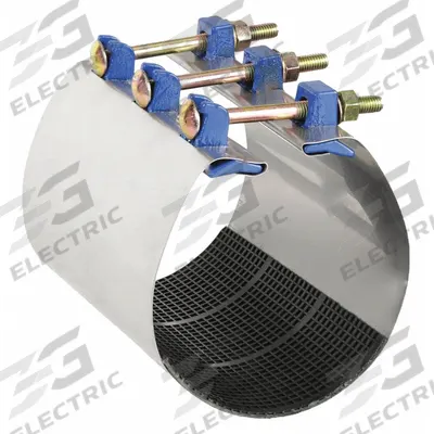 SMITH-BLAIR Repair Clamp: For 4 in Pipe, 9 in Overall Lg, 304 Stainless Steel - Partial-Gasket Repair Clamps for Tube & Pipe