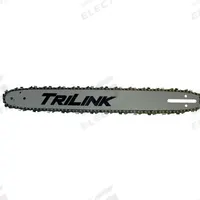 TRILINK Chainsaw Bar and Chain: 18 in Compatible Bar Lg, 3/8 in, 0.05 in Gauge, 62 Links (MPN BM1501862-1041TL2). Key specifications — Brand: TRILINK; Compatible Chain Saw Manufacturer: Craftsman; Pitch: 3/8 in.