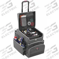 RUBBERMAID COMMERCIAL PRODUCTS Housekeeping Cart: Black, 17 in Overall Ht, 14 in Overall Wd (MPN 1902467). Key specifications — Includes: Large Removable Caddy; Lockable: No; Brand: RUBBERMAID COMMERCIAL PRODUCTS.