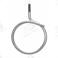 NVENT CADDY Bridle Ring: Steel, Galvanized, 2 in Trade Size / Wire Range, #10-24 Thread Size (MPN 2BRT32). Key specifications — Manufacturer Part Number: 2BRT32; Compatible Conduit Trade Size: 2 in; Thread Size: #10-24; Material: Steel; Finish: Galvanized; Color: Gray; For Use With: Low Voltage Cable; Overall Width: 2 in.