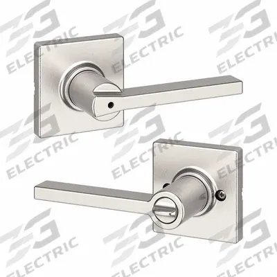 KWIKSET Door Lever Lockset: Privacy Lever Locksets, Nickel