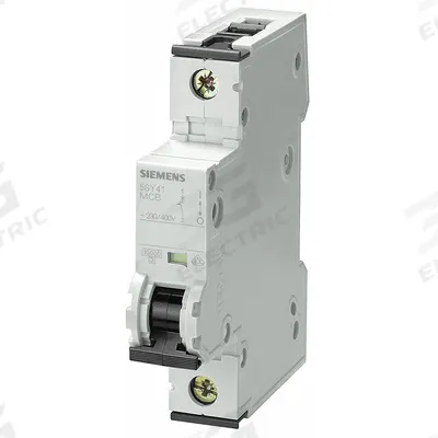 Siemens Supplementary Protector: 4 A Amps, 72V DC, 10kA at 230/400V AC, Screw Clamp - A-Curve, 1-Pole UL1077 DIN Rail-Mount Supplementary Protectors