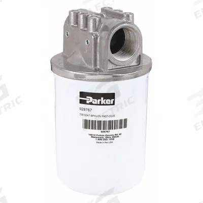Parker Hydraulic Spin-on Filter: 50 gpm Max. Flow, 150 psi Max. Pressure - Single Head Return Line Hydraulic Filters