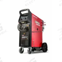 LINCOLN ELECTRIC Multiprocess Welder: Power MIG 360MP, DC, MIG Pack (MPN K4467-1). Key specifications — Maximum Amperage (Stick): 360 A; Maximum Amperage (TIG): 360 A; Input Voltage (Nominal) (Merch - Table Column, Filters): 208V.