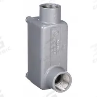 Conduit Outlet Body: Aluminum, Powder Coated, X Series, 1/2 in Trade Size, LB Body, Threaded (MPN XLB-1). Key specifications — Series: For Standard Body; Compatible Conduit Trade Size: 1/2 in; Thread Gender: Female; Hub Style: Threaded; Body Style: LB; Connection Type: Threaded; Back Type: Flat; Hazardous Location: Yes.