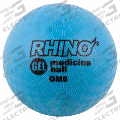 CHAMPION SPORTS Medicine Ball: 6 in Overall Dia, Blue - Medicine Balls