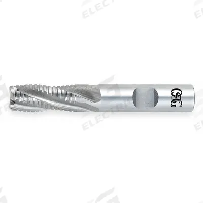 OSG Roughing End Mill: Cobalt, 8 Flute, 2" Mill Dia, 4" LOC, 7-3/4" OAL (MPN 4720900) - General Purpose Cobalt Roughing End Mills