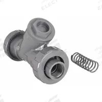 HAYWARD True Union Y Check Valve: Piston, Y-Style Valve Body, 1 1/2 in Pipe Size, FNPT x FNPT, PVC (MPN YC10150TEU). Key specifications — Brand: HAYWARD.