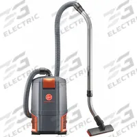 HOOVER Backpack Vacuum: 92 cfm Air Flow, 11.7 lb Wt, 68 dB Sound Level, 1 1/2 gal Vacuum Capacity (MPN CH34006). Key specifications — Brand: HOOVER; Debris Collection Type: Bag; Includes Battery: No.