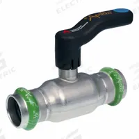 APOLLO Ball Valve: 1 in, Stainless Steel, Straight Valve Body, Press x Press, Full Port Ball Port (MPN 123457178). Key specifications — Brand: APOLLO; Handle: Lever.