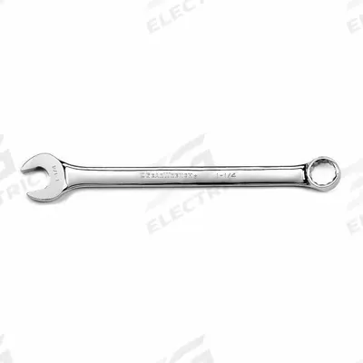 GEARWRENCH Combination Wrench: Alloy Steel, Chrome, 1 1/4 in Head Size, 16 in Overall Lg - Metric 12-Point Combination Wrenches