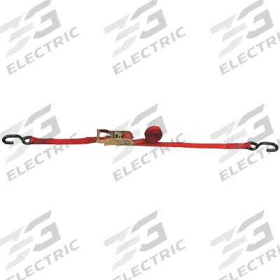 LIFT-ALL Motorcycle Tie Down Strap: 1 in Overall Wd, 8 ft Overall Lg, Red - Motorcycle Tie-Downs