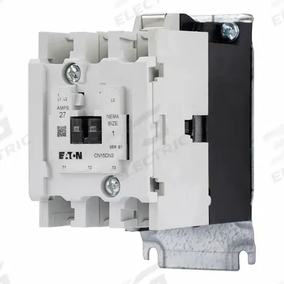 EATON Magnetic Contactor: Non-Reversing, 3 Poles, NEMA Size 1, 27 A - Non-Reversing NEMA Contactors