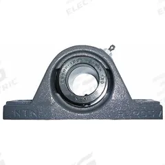 NTN Pillow Block Bearing: 1 15/16 in Bore, Cast Iron, Eccentric Collar, 2 3/16 in Shaft Ht (MPN UELPL-1.15/16M). Key specifications — Brand: NTN; Maximum Speed: 3,100 RPM; Mounting Bolt Size: 5/8 in; System of Measurement: Inch.