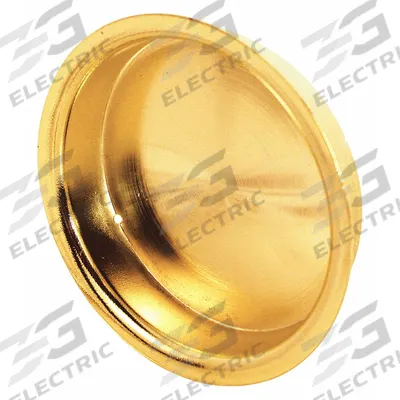 PRIME-LINE Tray Pull: Snap-In, Brass, Gold, Tray - Round Recessed Handles & Pulls