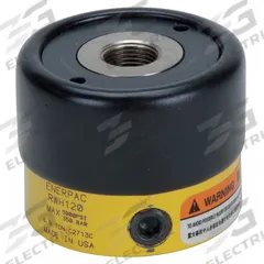 ENERPAC Hollow Hydraulic Ram: 6 ton Nominal Capacity, 1 in Nominal Stroke Lg, 3.19 in Retracted Ht (MPN RWH121). Key specifications — attr98898: ENERPAC; attr1099387: 0.77 in.