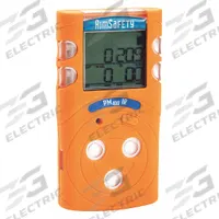 MACURCO Multi-Gas Detector: IP67, MACURCO AimSafety PM400, Lithium Ion, CO/H2S/O2, PM400, AimSafety (MPN PM400-P). Key specifications — Gas Detected: Combustible Gas; Housing Color: Orange; Battery Chemistry: Lithium Ion; Communication Protocol: USB.