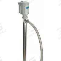 FINISH THOMPSON Electric Drum Pump: Pump with Hose, 4/5 hp HP, 115 V AC, 40 gpm, 316 Stainless Steel (MPN PFS-40 & M3V Kit). Key specifications — Brand: FINISH THOMPSON; Suction Tube Material: 316 SS.