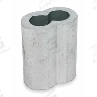 DAYTON Wire Rope Oval Sleeve: Oval Sleeve, Swage, 5/16 in Compatible Rope Dia, Aluminum Alloy, 25 PK (MPN 1DLE2). Key specifications — Material: Aluminum Alloy; Brand: DAYTON; Finish: Plain.
