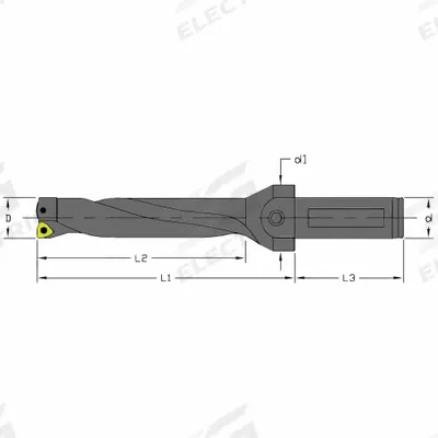 ULTRA-DEX USA Indexable Insert Drill: UD-1500-4D-125 (MPN 926-000-113) - Indexable Drill Bits for General Drilling