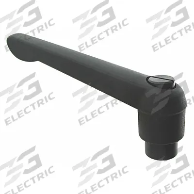 APPROVED VENDOR Adjustable Handle: Plastic w/ SS Thread, 0.55 in Thread Lg - Teardrop-Style Adjustable Handles with Unthreaded Hole