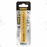 DEWALT Jobber Length Drill Bit: 3/16", 135° Split Point, Black Oxide Cobalt (MPN DWA1212). Key specifications — attr1229327: 0.1875.
