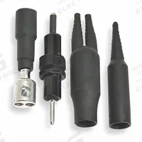 BUSSMANN In-Line Fuse Holder: Non-Rejection Block Style, 1 Pole, 600 V AC Rating, 600 V DC Rating (MPN HEB-AW-RYC). Key specifications — Compatible Fuse Series: GGU; Brand: BUSSMANN.