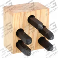 YOUNG BROS. STAMP WORKS Hand Stamp Kit: Symbol Set, 3/32 in Character Ht, 2 1/2 in Shank Lg, Steel (MPN 02053). Key specifications — Brand: YOUNG BROS. STAMP WORKS; Characters Included: Star; Material: Steel.