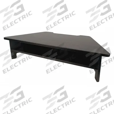 VICTOR Monitor Stand: Black, Non-Slip Rubber Pads, 6 1/2 in Max Ht, 6 1/2 in Min Ht - Monitor & Laptop Risers