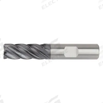 WIDIA HANITA Square End Mill: Carbide, AlTiN Coated, 5 Flute, 3/16" Mill Dia, 5/8" LOC - Fast-Cutting Carbide Square End Mills for Steel & Cast Iron