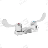 SPEAKMAN Low Arc Bathroom Faucet: Commander, Brass, Polished Chrome Finish, 0.5 gpm Flow Rate, Arc (MPN SC-4074-E-LD). Key specifications — Brand: SPEAKMAN; Series: Commander.