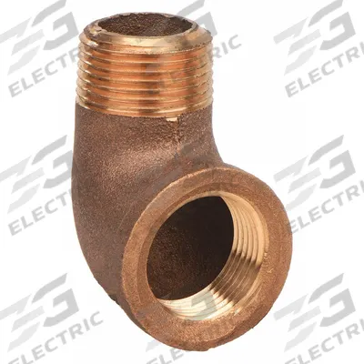 APPROVED VENDOR Metal Pipe Elbow: 90° Elbow, 1/4 in x 1/4 in, Brass - Low-Pressure Threaded Pipe Fittings