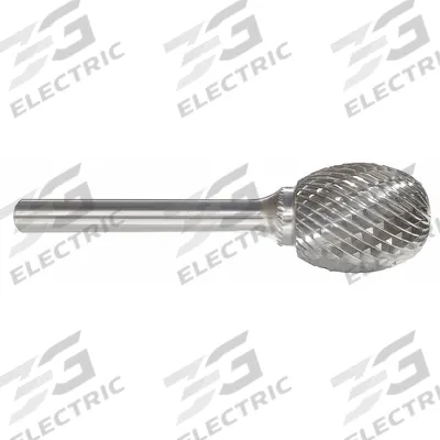 APPROVED VENDOR Carbide Bur: Oval, SE-51, Double Cut, 1/4" x 3/8" Head - Double-Cut Oval Burs