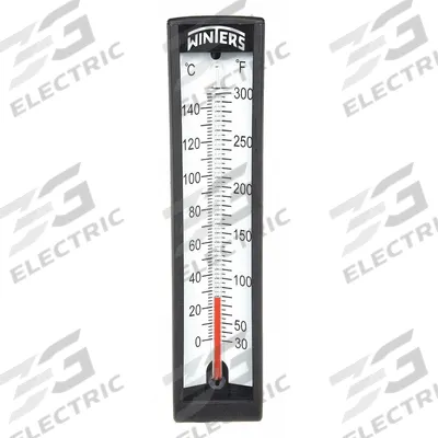 WINTERS Industrial Glass Thermometer: 30°F to 240°F /0°C to 115°C, +/-2% Accuracy - Lead-Free Adjustable-Angle Thermometer with Thermowell