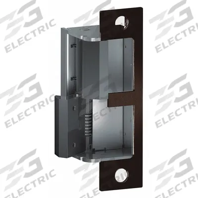 TRINE Electric Door Strike: 1 1/4 in Wd, 4 7/8 in Ht, Cylindrical/Mortise - Combination Cylindrical & Mortise Electric Strikes