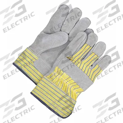 BDG Leather Gloves: L ( 9 ), Cowhide, Premium, Glove, Full Finger, Safety Cuff - Work Gloves