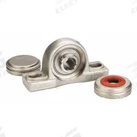 NTN Pillow Block Bearing: 3/4 in Bore, SS, Set Screws, 1 19/64 in Shaft Ht, M10 Mounting Bolt Size (MPN SUCP204-12CCFG1). Key specifications — Brand: NTN; Maximum Speed: 5,900 RPM; Mounting Bolt Size: M10; Standards: FDA; System of Measurement: Inch.